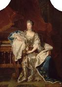Hyacinthe Rigaud Portrait of Marie Anne de Bourbon oil painting reproduction